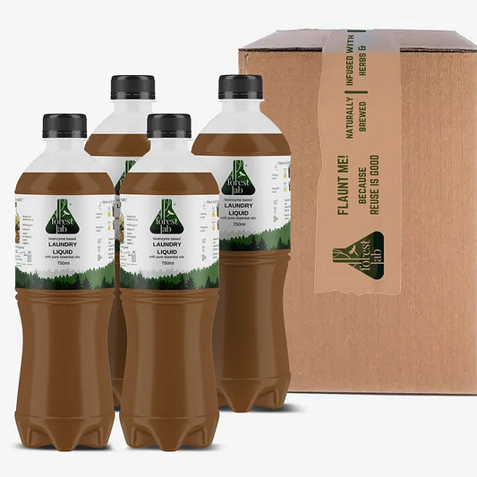 Forest lab laundry liquid -750ml (Pack of 4) Naked
