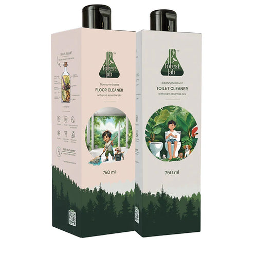 Forest lab toilet cleaner & floor cleaner combo 750 ml each